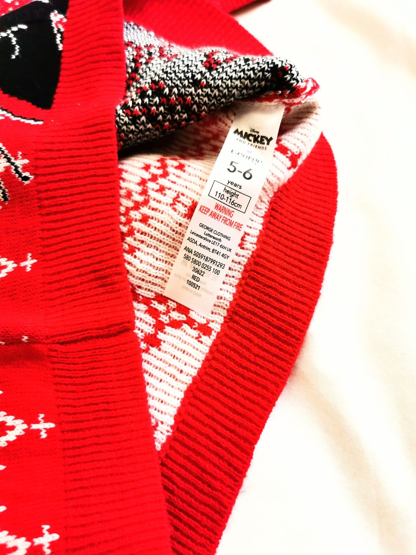 Sweterek z Miki  r 5-6l 110 - 116cm j nowy Disney