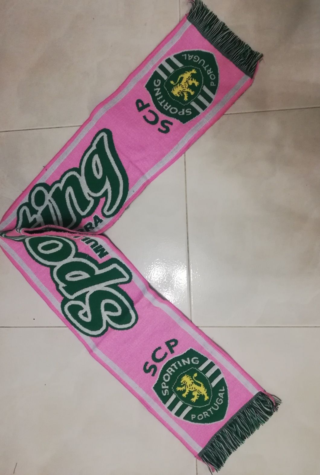 Cachecol Rosa do Sporting