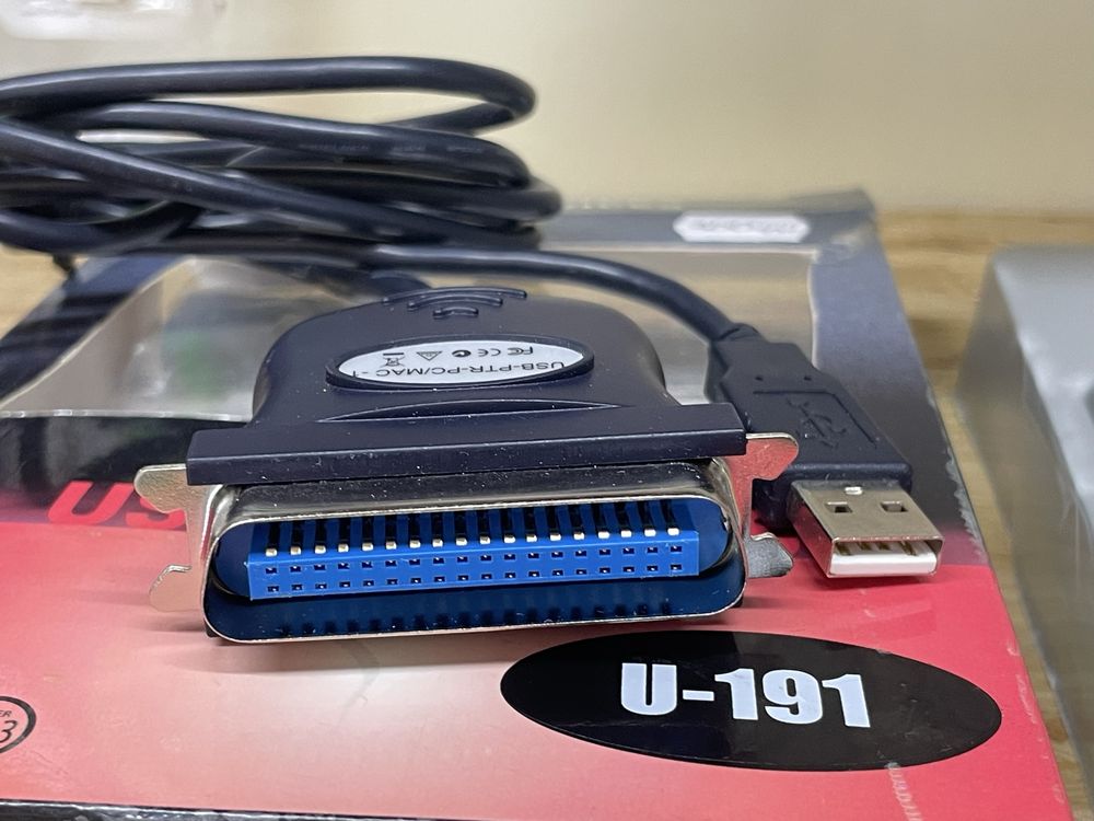 Кабель шнур для принтера LPT USB адаптер від компʼютера до принтера