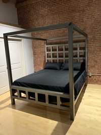 Łóżko Greya Metalowe z baldachimem najmocniejsze