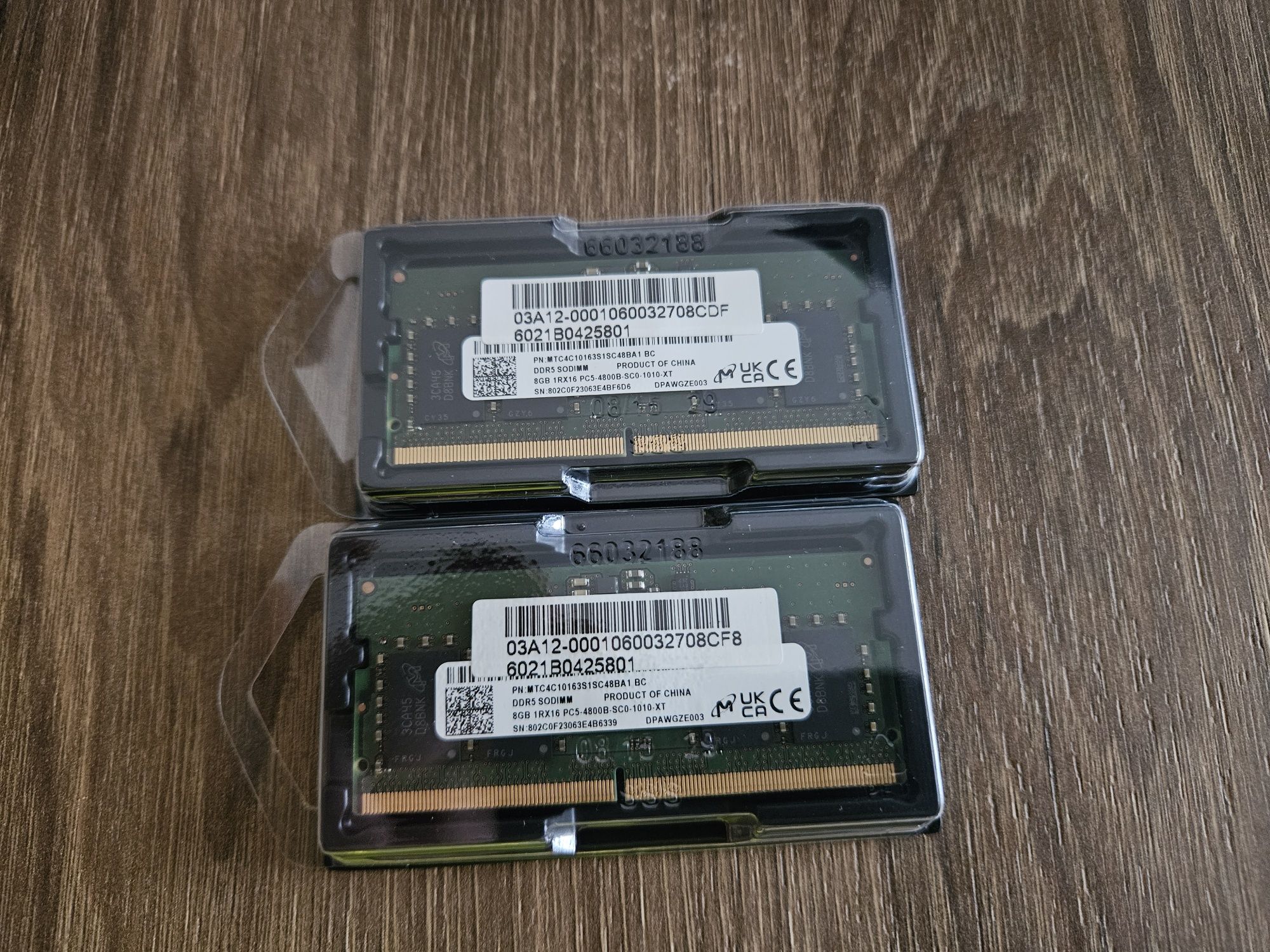 Оперативна пам'ять Micron 2 х 8 GB SO-DIMM DDR5 4800 MHz