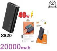 Портативний акумулятор павербанк 20000mAh 40W зі швидким заряджанням