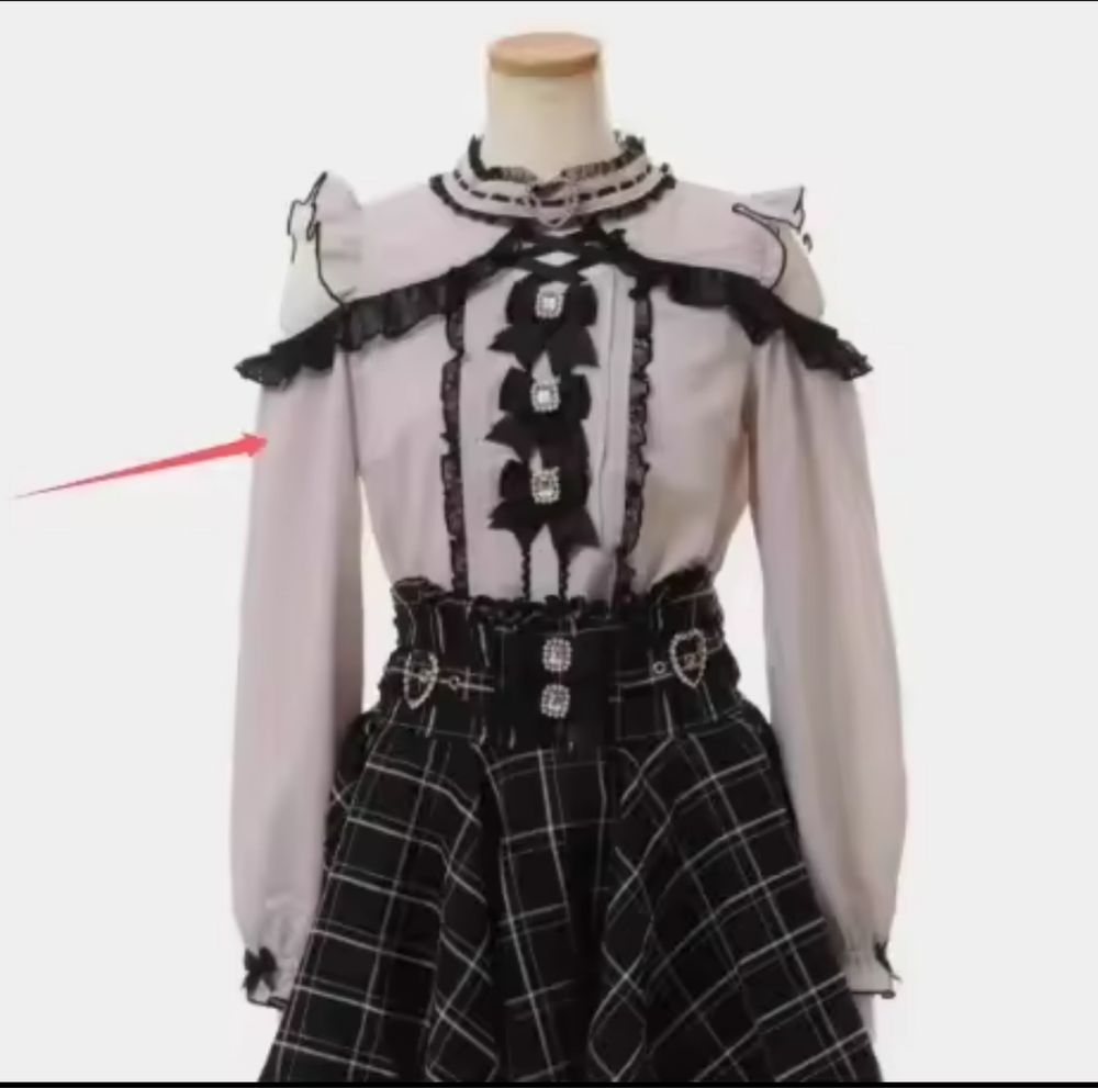 Блуза у стилі джирай кей jirai kei lolita