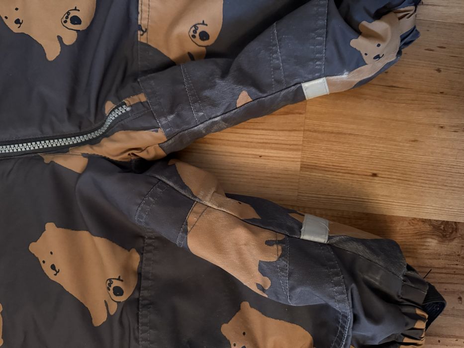 Зимовий комбінезон H&M, теплий, шапочка шолом talvi