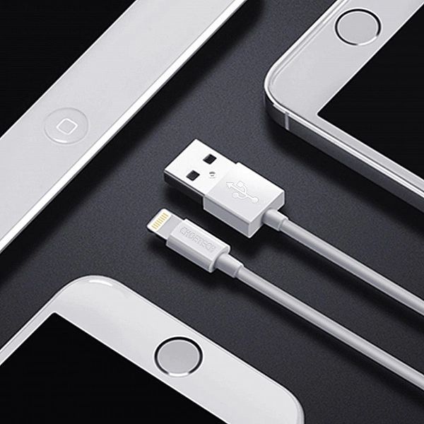Kabel Choetech Ip0027 Usb-a - Lightning MFi 1.8m - biały