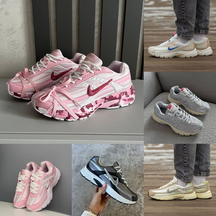 р36-45 Кросівки Nike Initiator Custom White Grey Pink Black