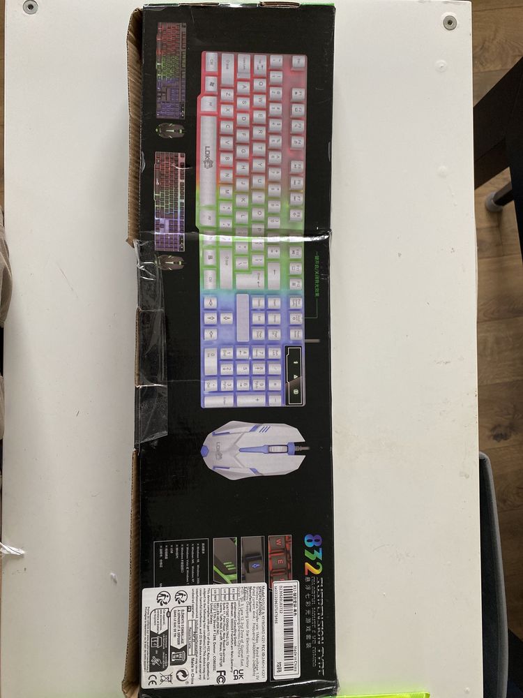 Teclado RGB branco