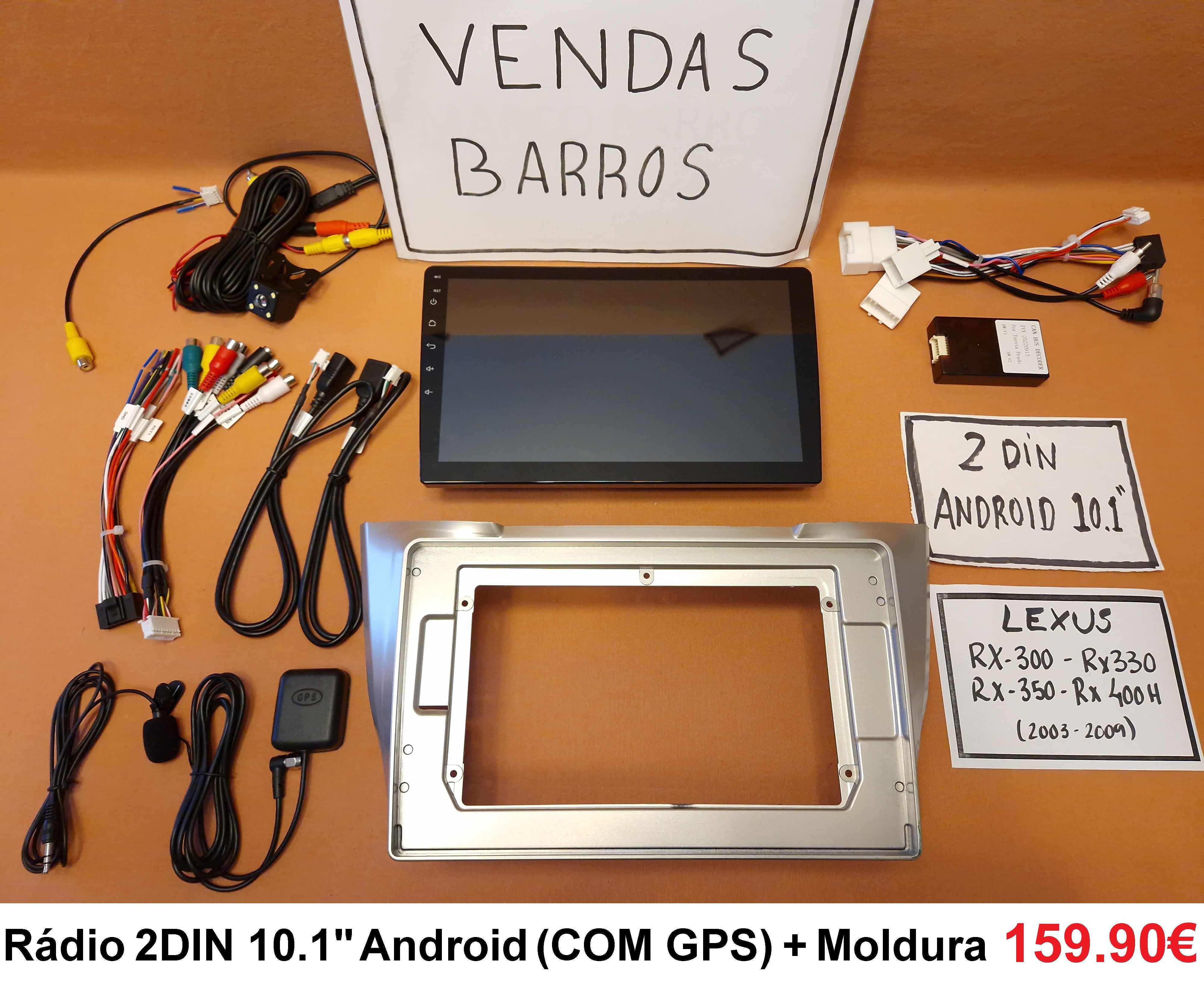 (NOVO) Rádio 2DIN 9" • LEXUS RX • Android GPS • RX300 RX330 RX35 RX400