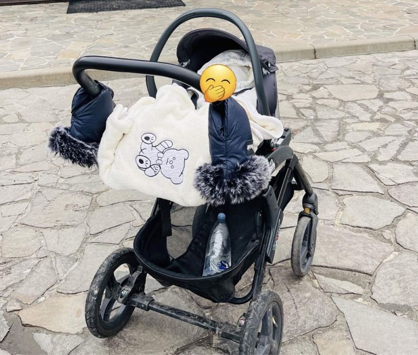 Детская коляска 3 в 1 Cam Dinamico Up Smart на черной раме