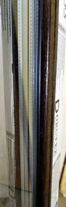 Okno PCV 1740x1400 kolor ciemny dąb - 3 szybowe - NOWE