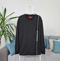 Supreme Vertical Logo Stripe L/S Top Black XL Men's bluza męska czarna