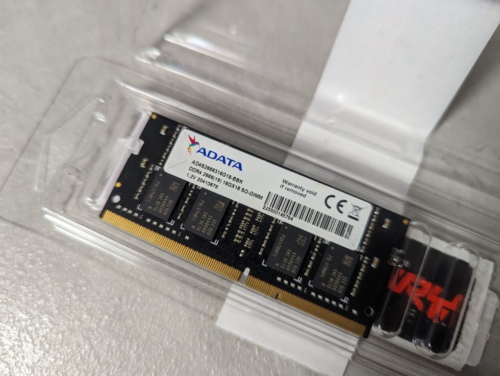 Оперативна пам'ять ADATA DDR4 16Gb 2666 SO-DIMM