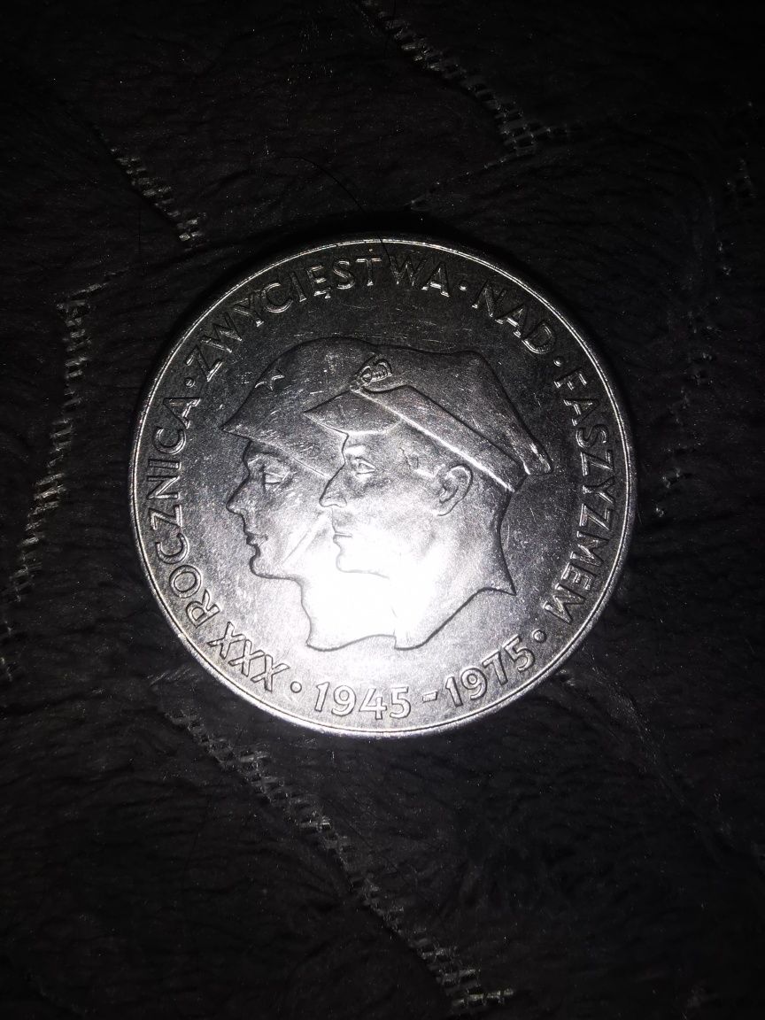 Srebrna moneta 30 rocznica zwycięstwa nad faszyzmem