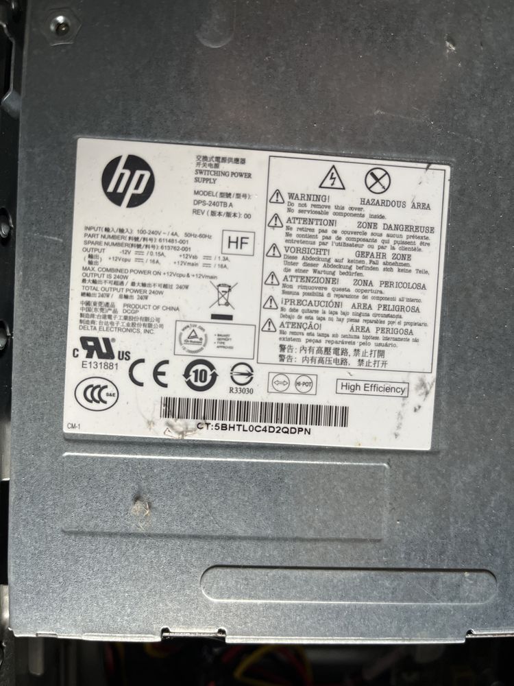 Komputer HP bez dysku na i5 biurowy HP Compaq 8200