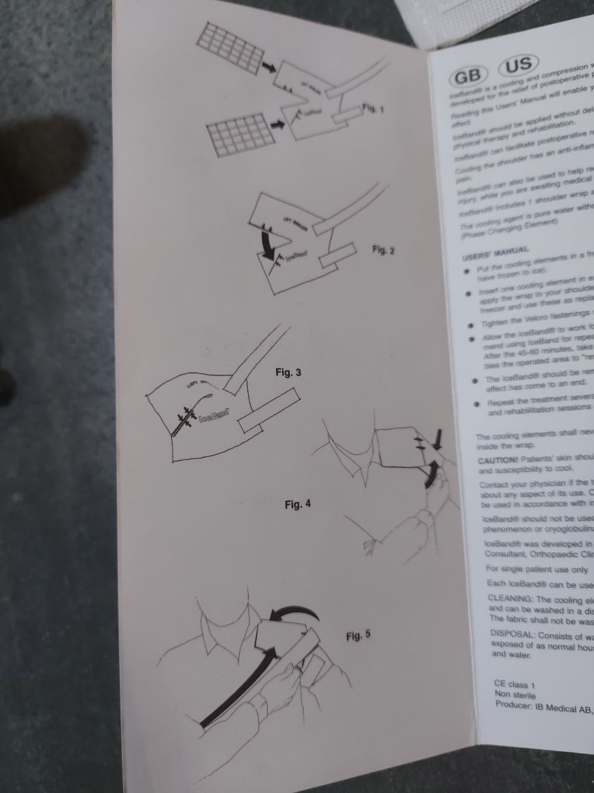 Opaska uciskowa barku / ramienia chłodząca IceBand