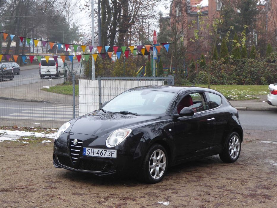 Alfa Romeo Mito 1.4 120KM, Navi, Czerwona Skóra, Klima, Ważne Opłaty