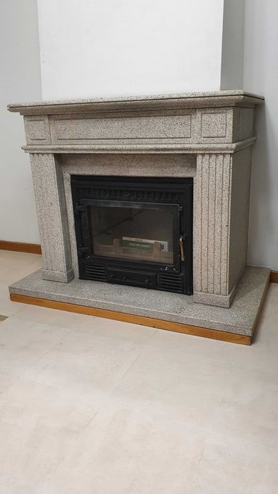 Lareira em mármore