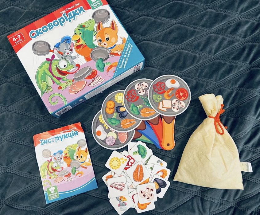 Класна дитяча настільна гра «Сковорідки» Vladi Toys 4–9 років