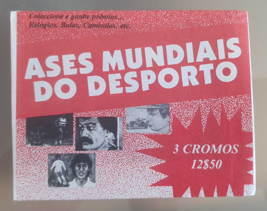 Cromos Ases Mundiais do Desporto - 187 saquetas (171 por abrir)