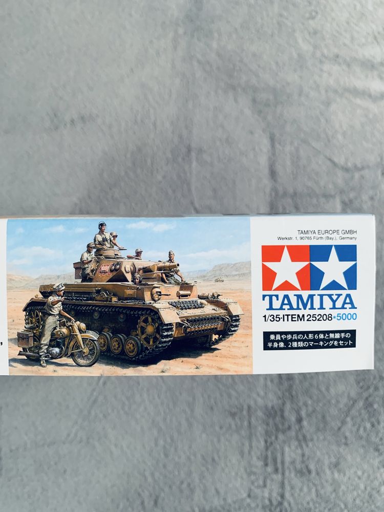 Czołg Panzer IV German Tank model Tamiya 25208