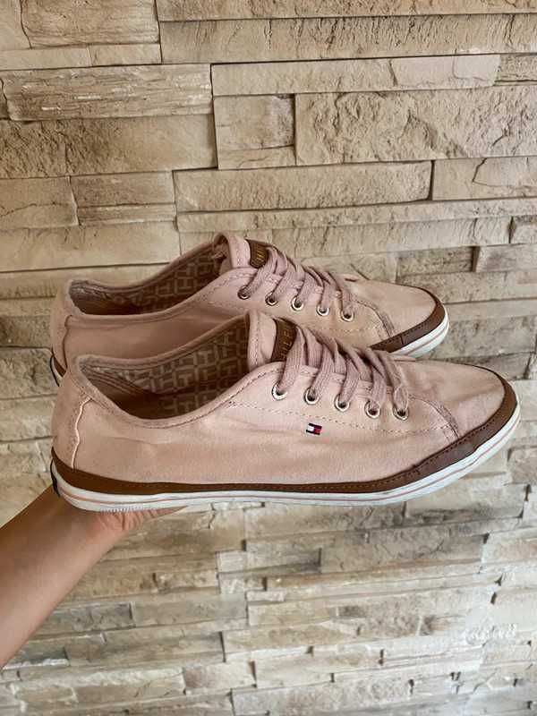 Trampki Tommy Hilfiger pudrowy róż 38 24cm