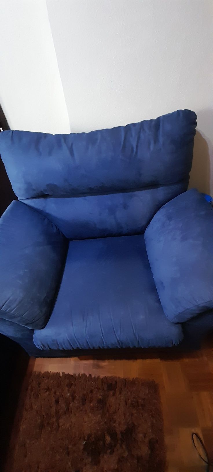 Poltrona sofa azul escuro