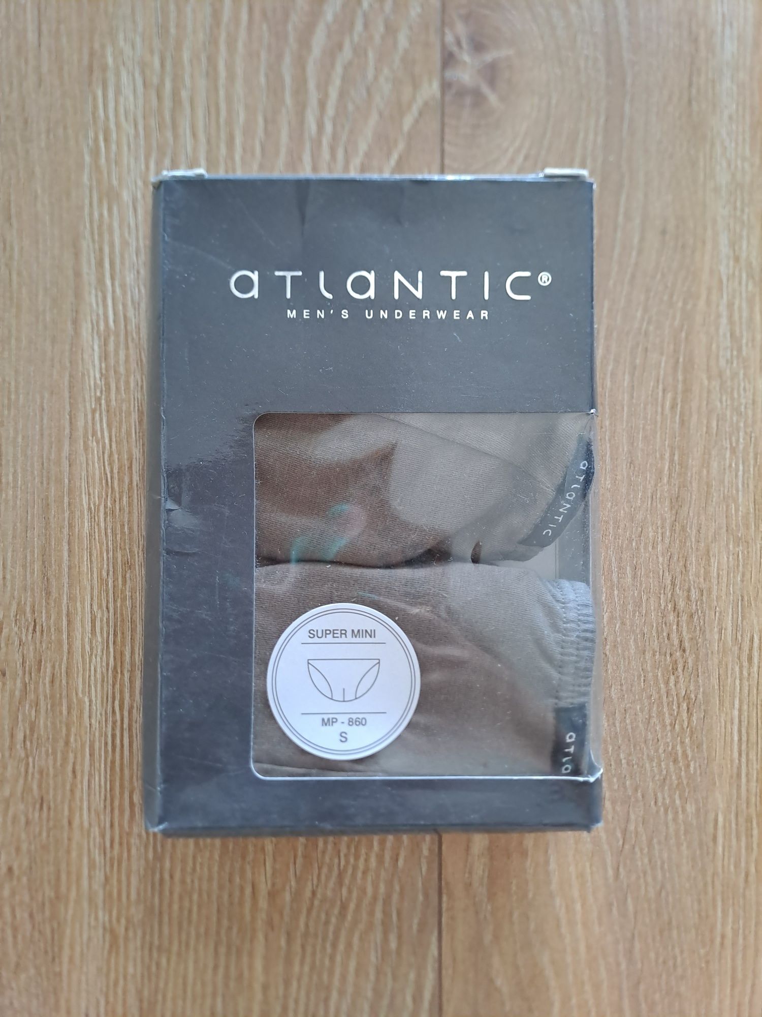 2+1 Slipy męskie Atlantic, rozmiar S, 2PACK, bawełna,  super mini