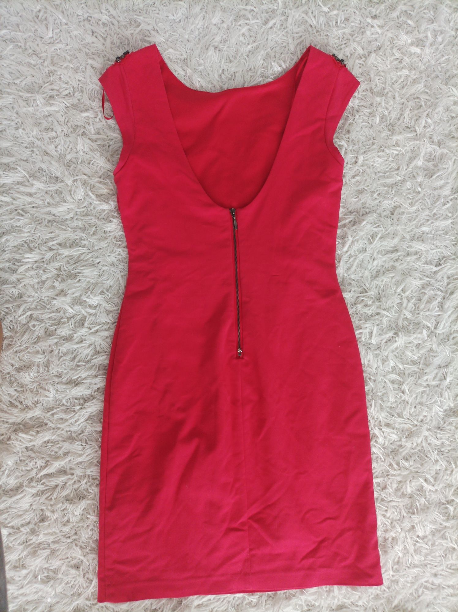 Sukienka czerwona/malina Zara