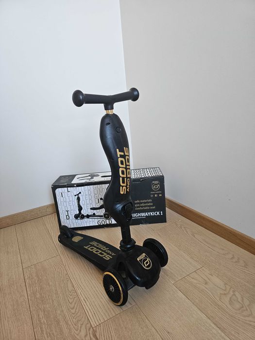 Hulajnoga Highwaykick 1 Jeździk i hulajnoga 2w1 Black & Gold LE