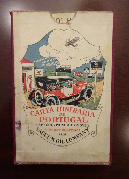 Carta Itinerária de Portugal Vacuum Oil Company -1926