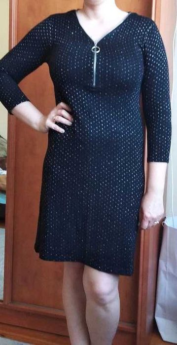 karnawałowa czarna sukienka Bodyflirt 36/38