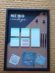 Quadro memo de cortiça novo