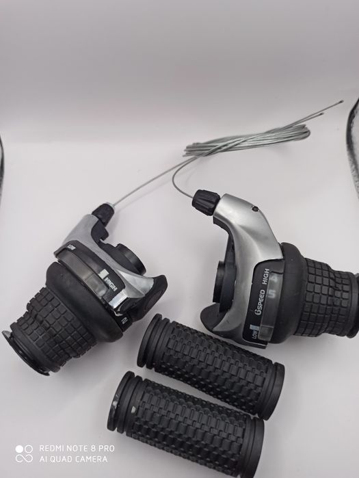 Nowe manetki rowerowe 3x6 gripy