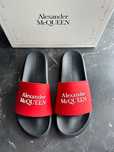 Alexander McQueen Oversized Logo Slide „Lust Red / Black” | 40 EU
