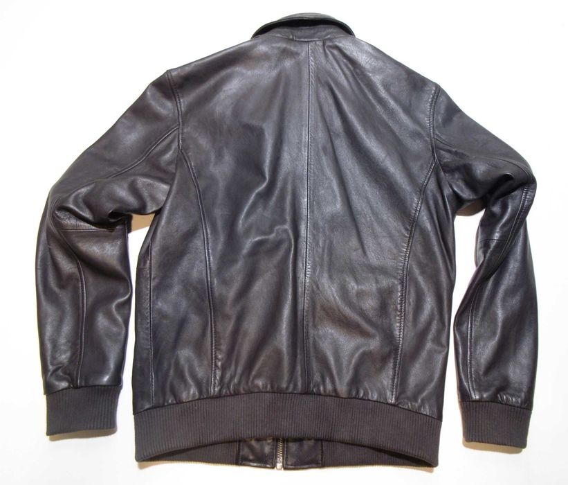 Zara Premium kurtka pilotka skorzana meska M