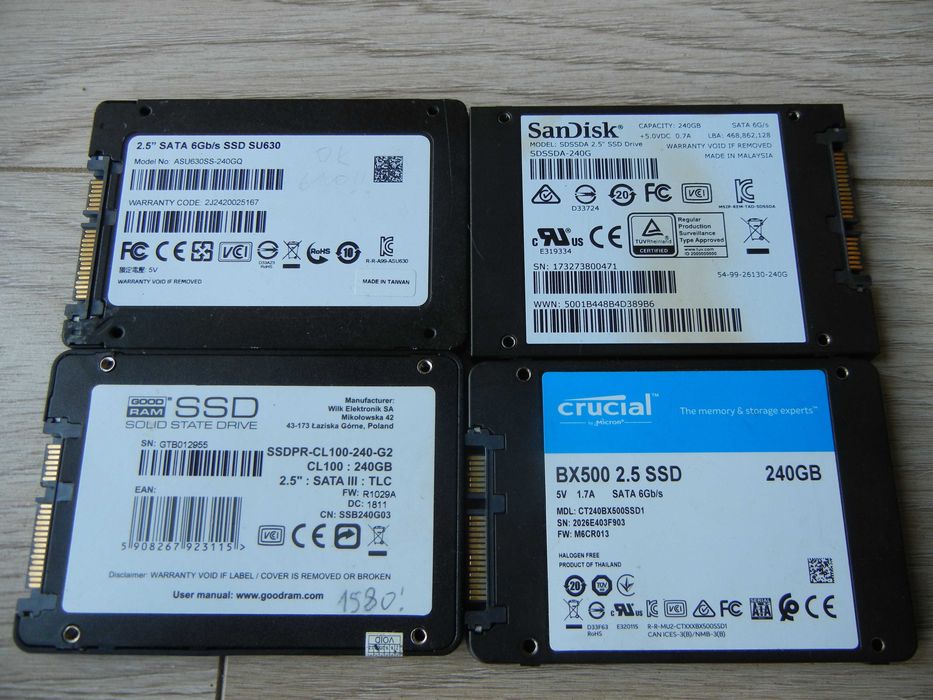 dysk twardy SSD SATA 2,5" do laptopa