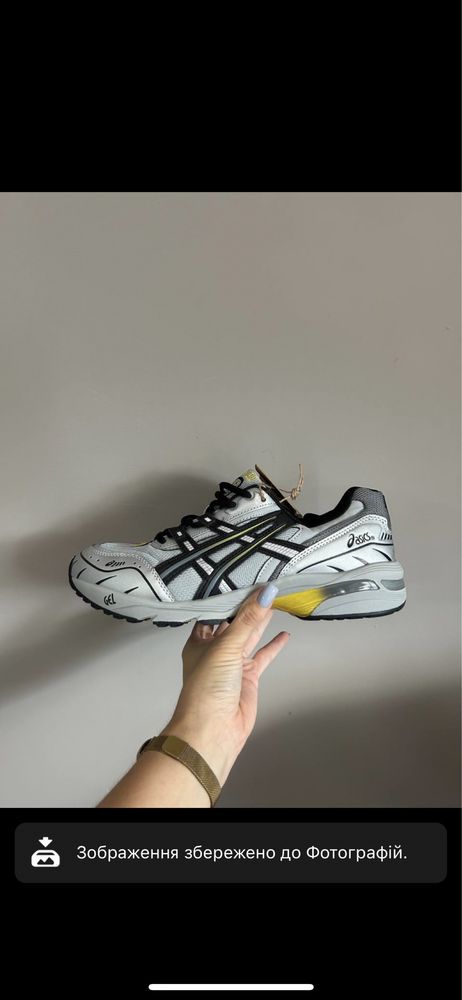 Кросівки чоловічі ASICS Tiger GEL-1090 Silver/yellow 41-45 premium