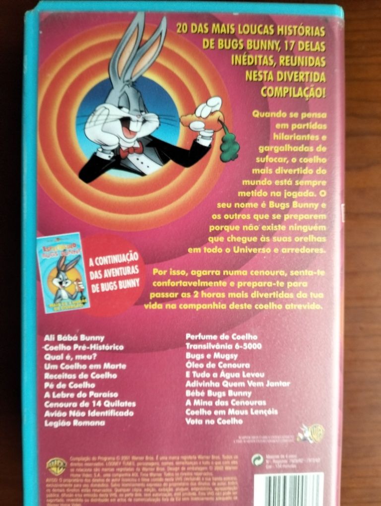 Cassete VHS dupla Espectáculo Bugs Bunny