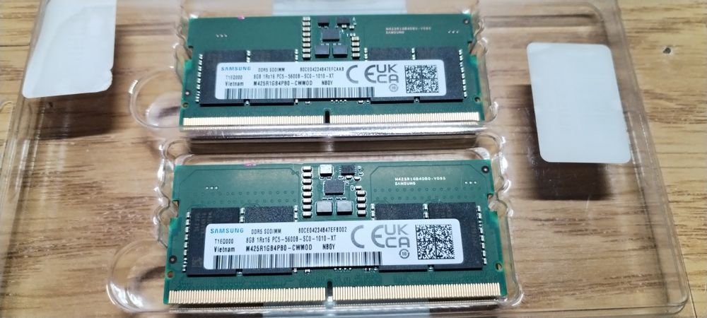 Оперативна пам'ять Samsung 16 GB (2x8GB) SO-DIMM DDR5 5600 MHz