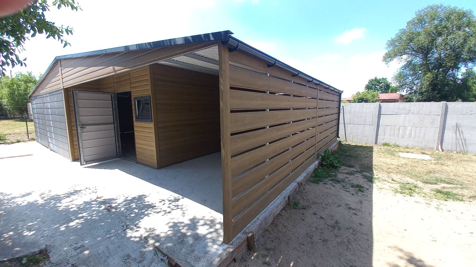 12x8 pomieszczenie garażowe gospodarcze wiata dowolne Wymiary