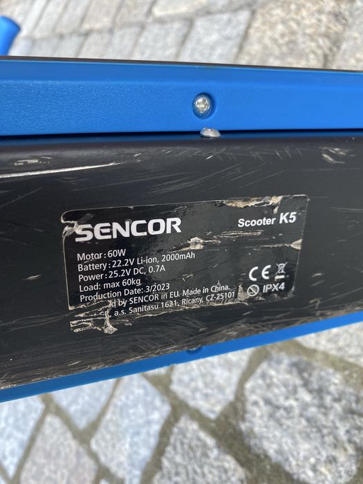 Hulajnoga elektryczna dla dzieci Sencor skuter K5