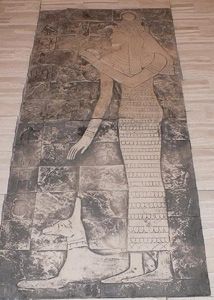 płaskorzezba egipska do kolekcji rzezba gipsowa egipt egipty 150 cm