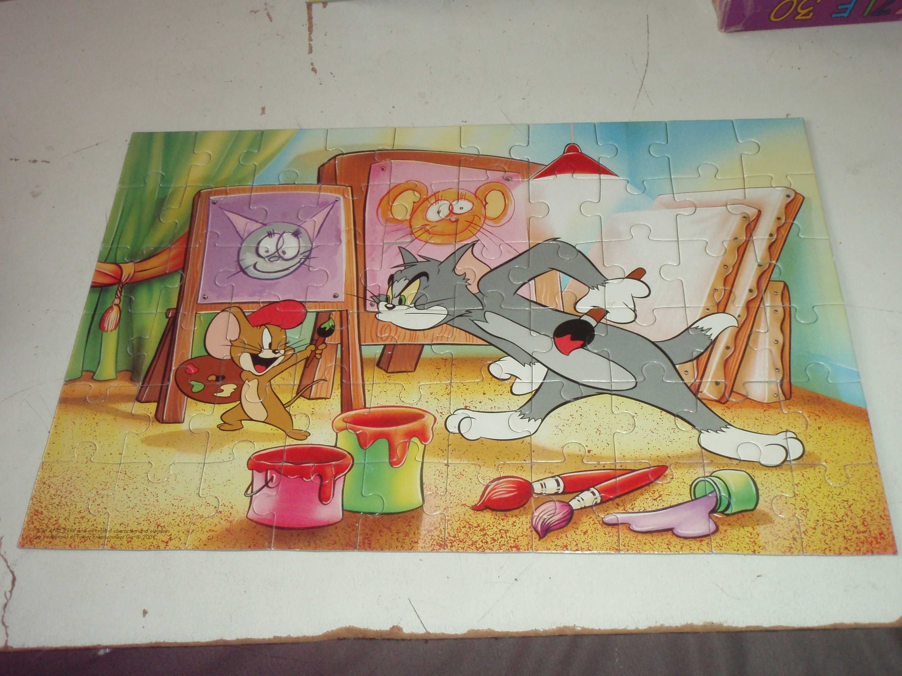 Puzzle 3 x 60 elem: Myszka Miki, Tom i Jerry , Zwierzak