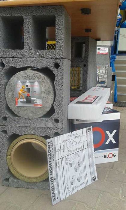 Komin systemowy BRATA, komin ceramiczny fi 180, 6m