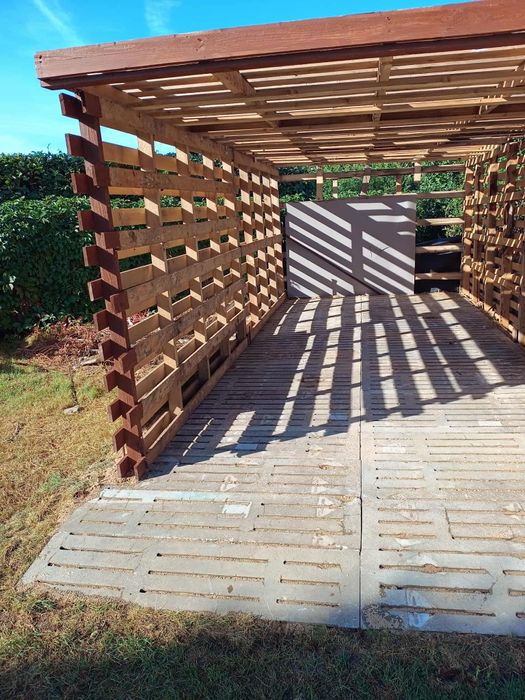 Duże palety konstrukcyjne 3x2m 4x2m 5x2m paleta budowlana wiata garaż