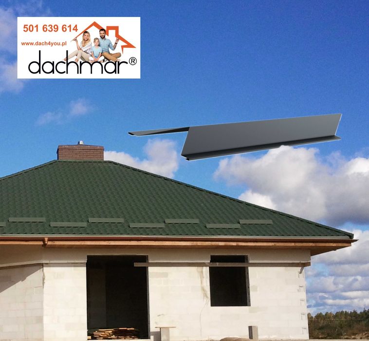 Cięcie blach, gięcie blach, wiatrownica, gąsior, kalenica