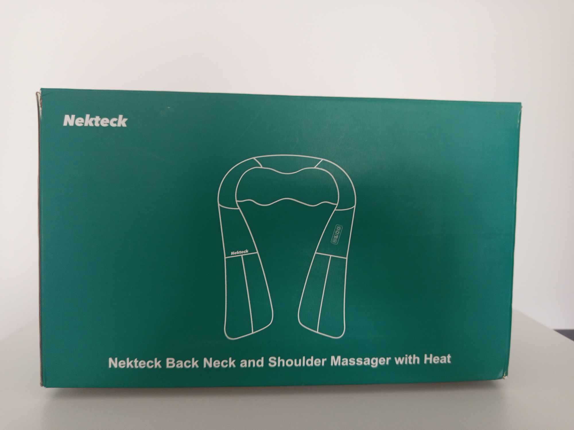 Nekteck Shiatsu masażer szyja plecy kark uda z kojącym ciepłem NK-NM01