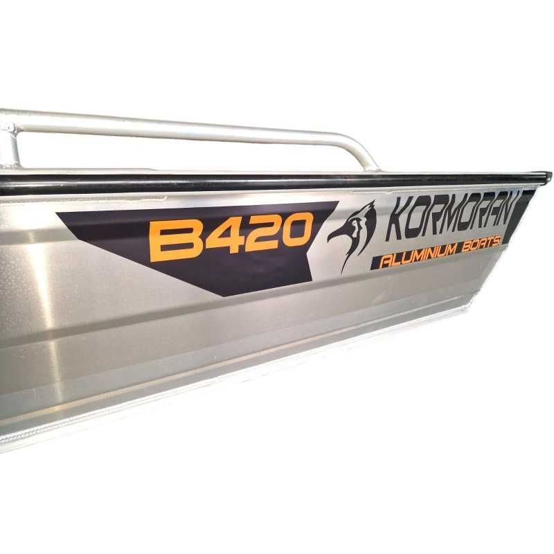 Łódź Aluminiowa B420S Kormoran Łódka MOTOROWA