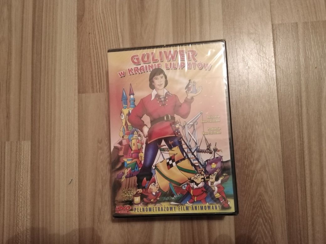 Nowe DVD w folii, bajka Guliwer w krainie liliputów