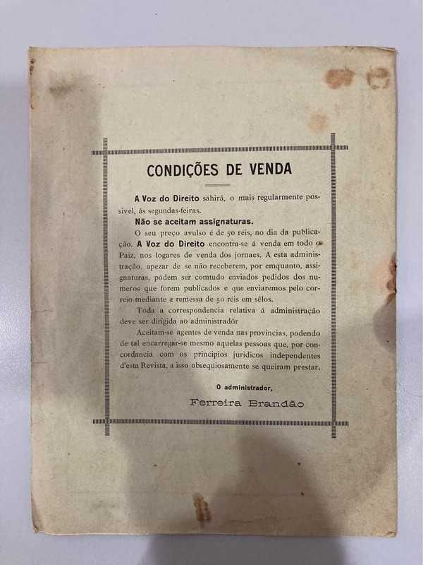 A Voz do Direito 1912